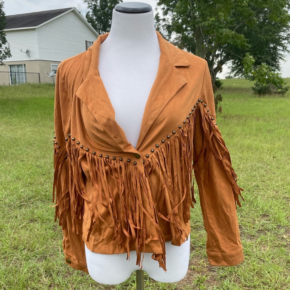 Shein Fringe Women’s Large Jacket